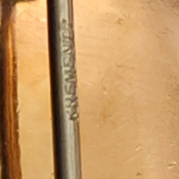 Vintage Signed Krementz 14k Gold Overlay Lg Leaf Pearl Brooch - Picture 4 of 4